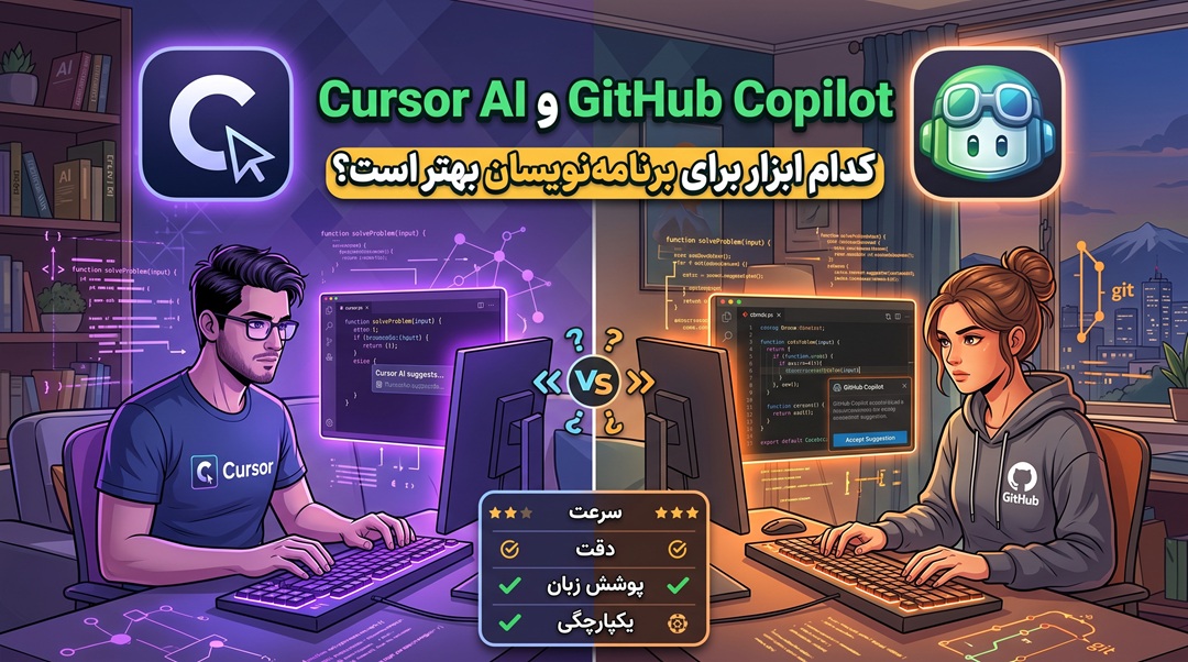 مقایسه Cursor AI و GitHub Copilot؛ کدام ابزار برای برنامه‌نویسان بهتر است؟