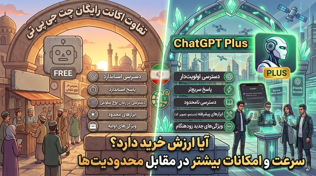 مقایسه ChatGPT رایگان با ChatGPT Plus در سال ۲۰۲۶؛ آیا ارتقا به مدل GPT-6 Astra ارزش دارد؟