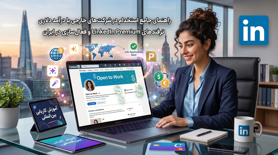 راهنمای استخدام در شرکت‌های خارجی و درآمد دلاری با LinkedIn Premium؛ ترفندهای کاریابی و فعال‌سازی در ایران